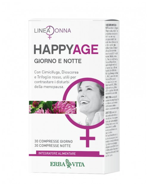HAPPY AGE GIORNO E NOTTE 30+30 Compresse Erba Vita